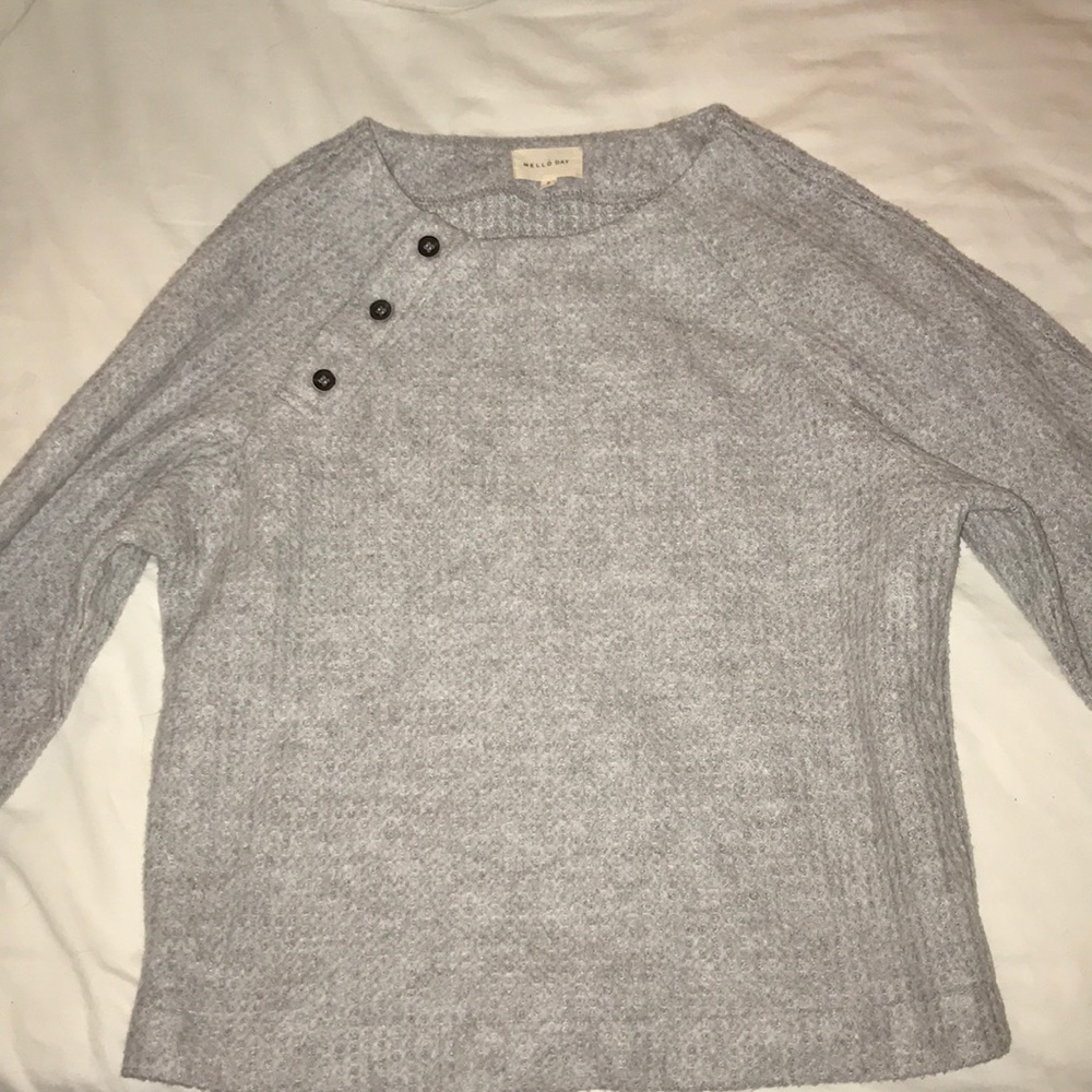grey winter sweater